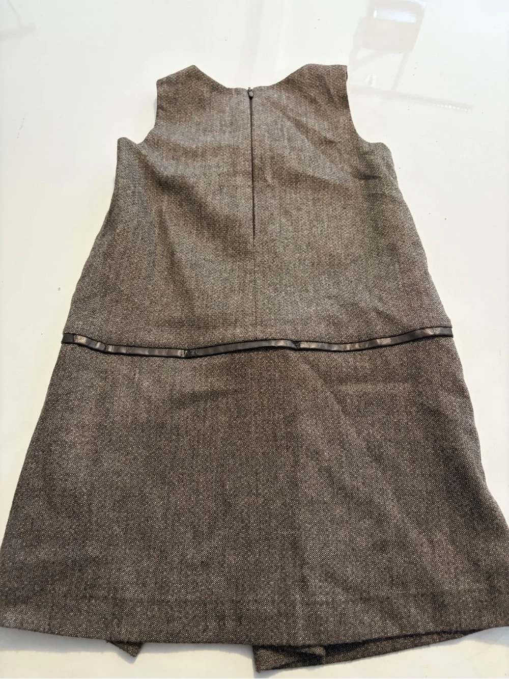 Jacadi Brown Tweed Girls' Formal Dress